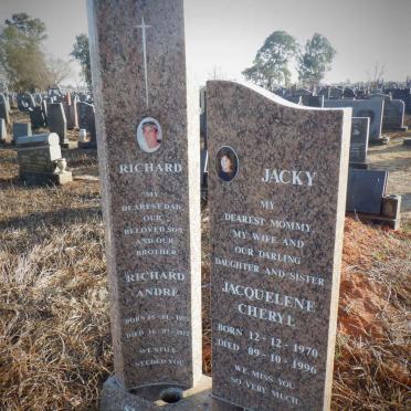 SMITH Richard André 1973-2012 &amp; Jacquelene Cheryl previously BEUKMAN nee SMITH 1970-1996