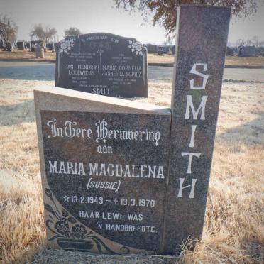 SMITH Maria Magdalena 1949-1970
