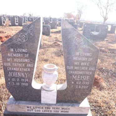 SMIT Johnny 1934-1988 &amp; Meisie 1939-2012