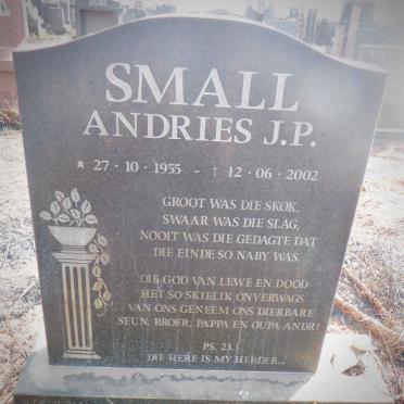SMALL Andries J.P. 1955-2002