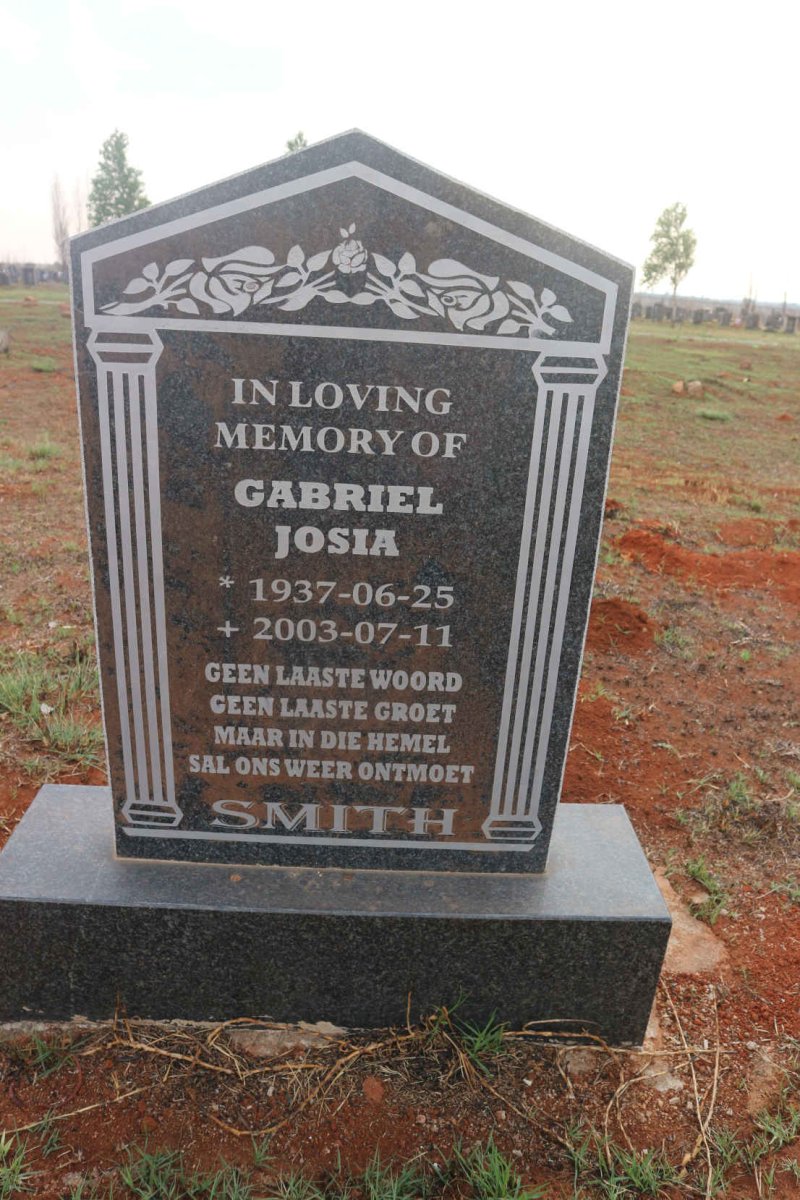 SMITH Gabriel Josia 1937-2003