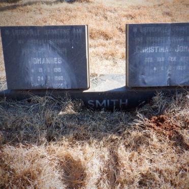 SMITH Johannes 1915-1980 &amp; Christina Johanna VAN DER MERWE 1926-
