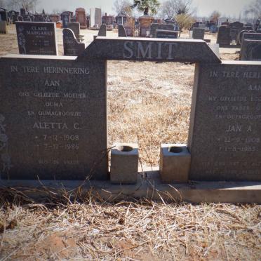 SMIT Jan A. 1908-1985 &amp; Aletta C. 1908-1986