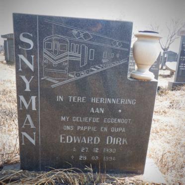 SNYMAN Edward Dirk 1930-1994