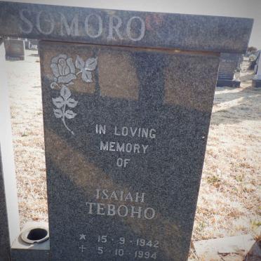 SOMORO Isaiah Teboho 1942-1994
