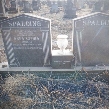 SPALDING Anna Sophia 1940-2001