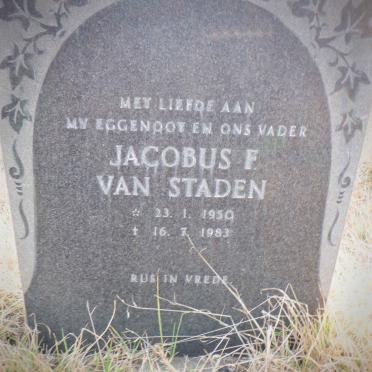 STADEN Jacobus F., van 1950-1983