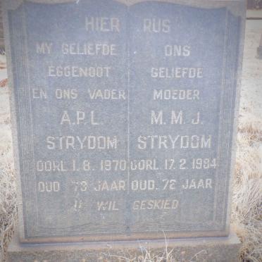 STRYDOM A.P.L. -1970 &amp; M.M.J. -1984