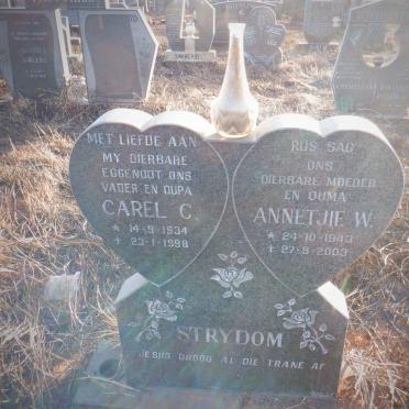 STRYDOM Carel C. 1934-1998 &amp; Annetjie W. 1943-2003