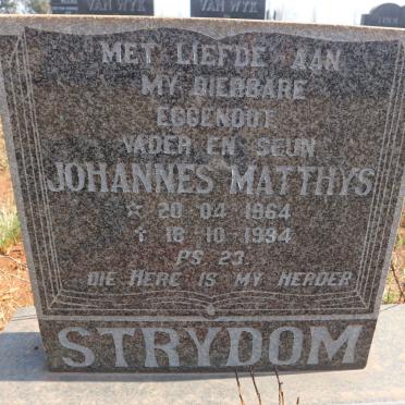 STRYDOM Johannes Matthys 1964-1994