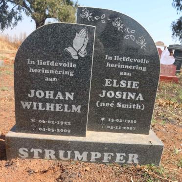 STRUMPFER Johan Wilhelm 1922-2009 &amp; Elsie Josina SMITH 1930-2007
