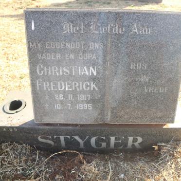 STYGER Christian Frederick 1917-1995