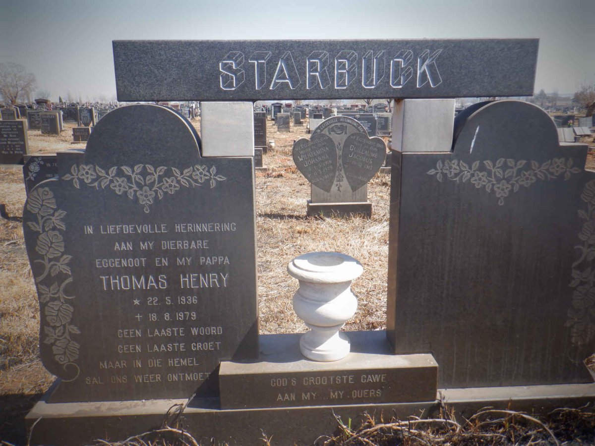 STARBUCK Thomas Henry 1936-1979