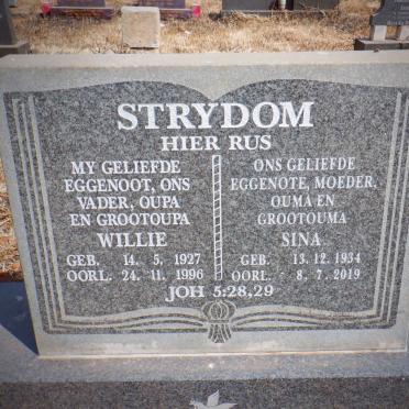 STRYDOM Willie 1927-1996 &amp; Sina 1934-2019