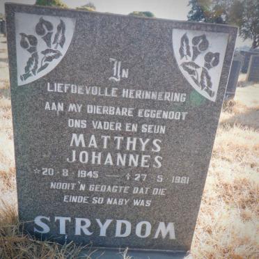 STRYDOM Matthys Johannes 1945-1981