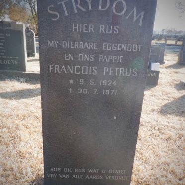 STRYDOM Francois Petrus 1924-1971