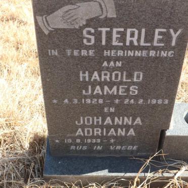 STERLEY Harold James 1928-1983 &amp; Johanna Adriana 1933-