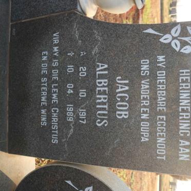 STRAUSS Jacob Albertus 1917-1989 &amp; Elizabeth Sophia J. 1924-2000 :: STRAUSS Albertus Rudolph Diederick 1950-1991