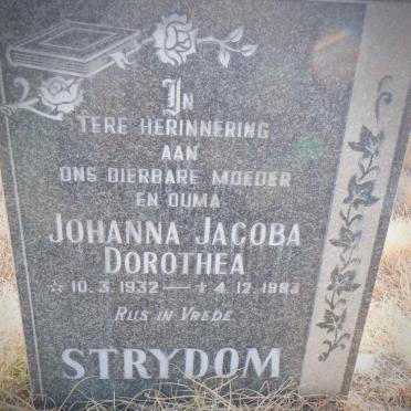 STRYDOM Johanna Jacoba Dorothea 1932-1983