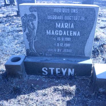 STEYN Maria Magdalena 1981-1981
