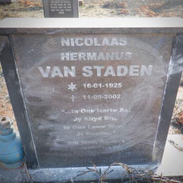 STADEN Nicolaas Hermanus, van 1925-2002