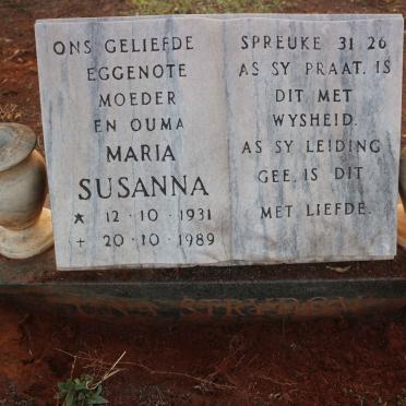 STRYDOM Maria Susanna 1931-1989