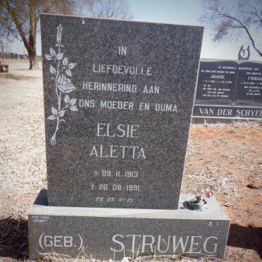 STRUWEG Elsie Aletta 1913-1991