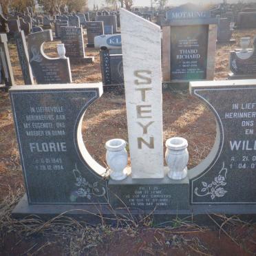 STEYN Willem 1939-2003 &amp; Florie 1945-1994