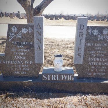 STRUWIG Andreas Stephanus 1928-1998 &amp; Anna Catherina W.H. 1936-1990