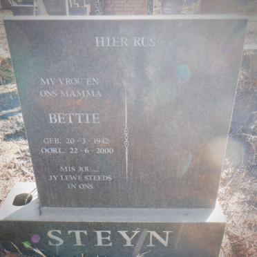 STEYN Bettie 1942-2000