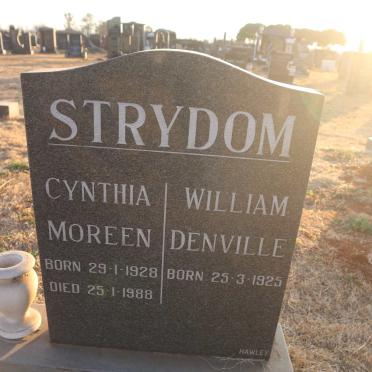 STRYDOM William Denville 1925- &amp; Cynthia Moreen 1928-1988