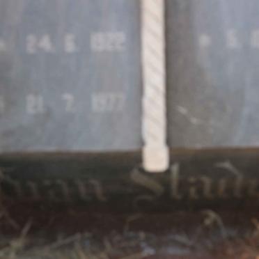 STADEN Philippus Theunis, van 1917- &amp; Hester Menzina 1922-1977