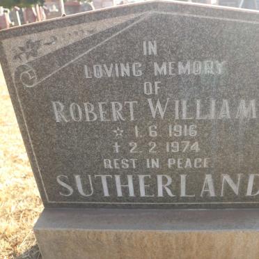 SUTHERLAND Robert William 1916-1974