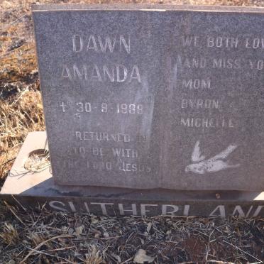 SUTHERLAND Dawn Amanda -1988