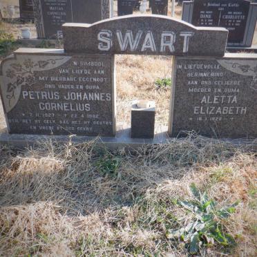 SWART Petrus Johannes Cornelius 1927-1982 &amp; Aletta Elizabeth 1928-