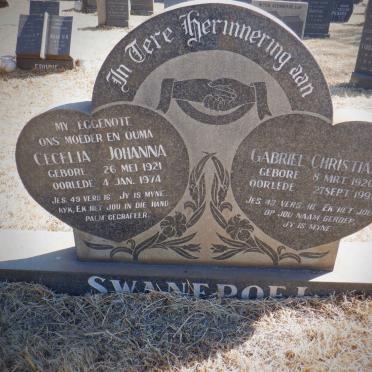 SWANEPOEL Gabriel Christiaan 1920-1999 &amp; Cecelia Johanna 1921-1974