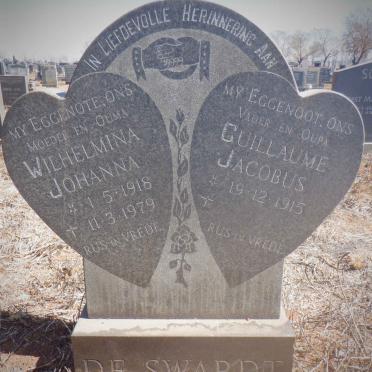 SWARDT Guillaume Jacobus, de 1915- &amp; Wilhelmina Johanna 1918-1979