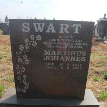 SWART Martinus Johannes 1926-2003 