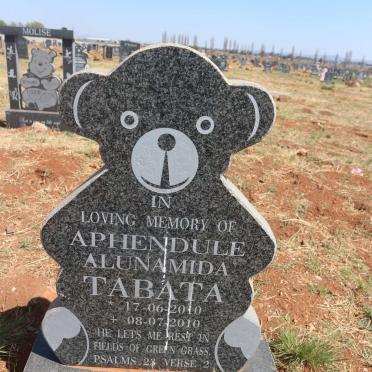 TABATA Aphendule Alunamida 2010-2010