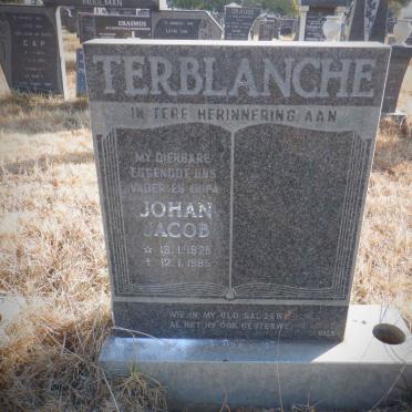 TERBLANCHE Johan Jacob 1925-1985