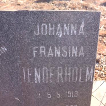 TENDERHOLM Johanna Fransina 1913-1987