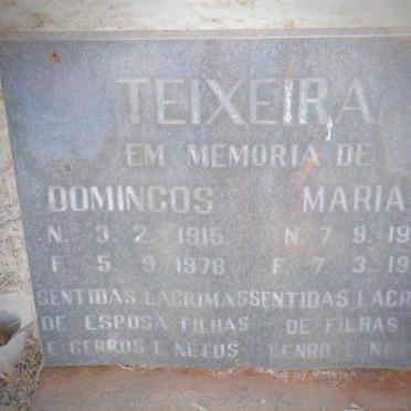 TEIXEIRA Domingos 1915-1978 &amp; Maria 1914-1984
