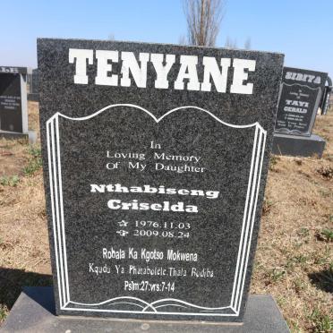 TENYANE Nthabiseng Griselda 1976-2009