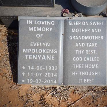 TENYANE Evelyn Mpolokeng 1932-2014