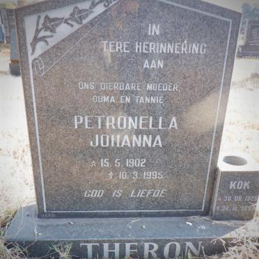 THERON Petronella Johanna 1902-1995 :: THERON Kok 1925-1990