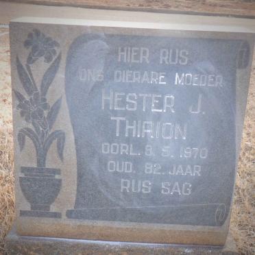 THIRION Hester J. -1970
