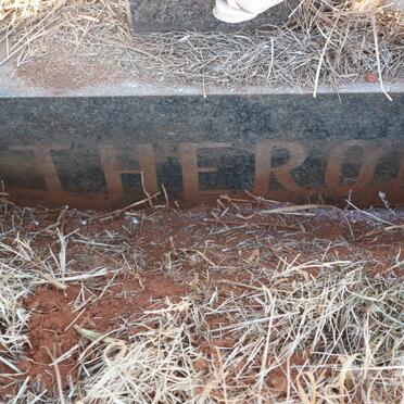 THERON Petrus Andries 1927-1990 &amp; Alberta H.J. 1931- :: THERON Jacobus Louis Gerhardus 1957-1974