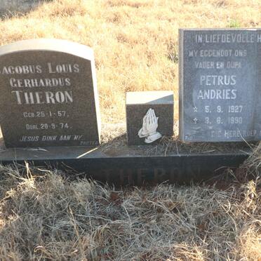 THERON Petrus Andries 1927-1990 &amp; Alberta H.J. 1931- :: THERON Jacobus Louis Gerhardus 1957-1974