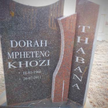 THABANA Dorah Mpheteng Khozi 1966-2011