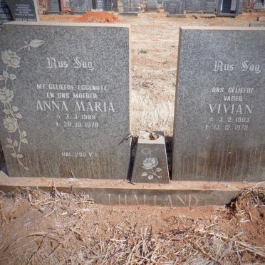 THALLAND Vivian 1903-1978 &amp; Anna Maria 1909-1970